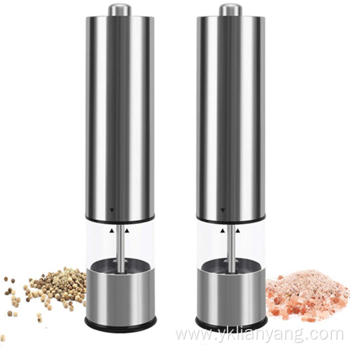 Electric Stainless Steel Salt And Pepper Grinder Bottle